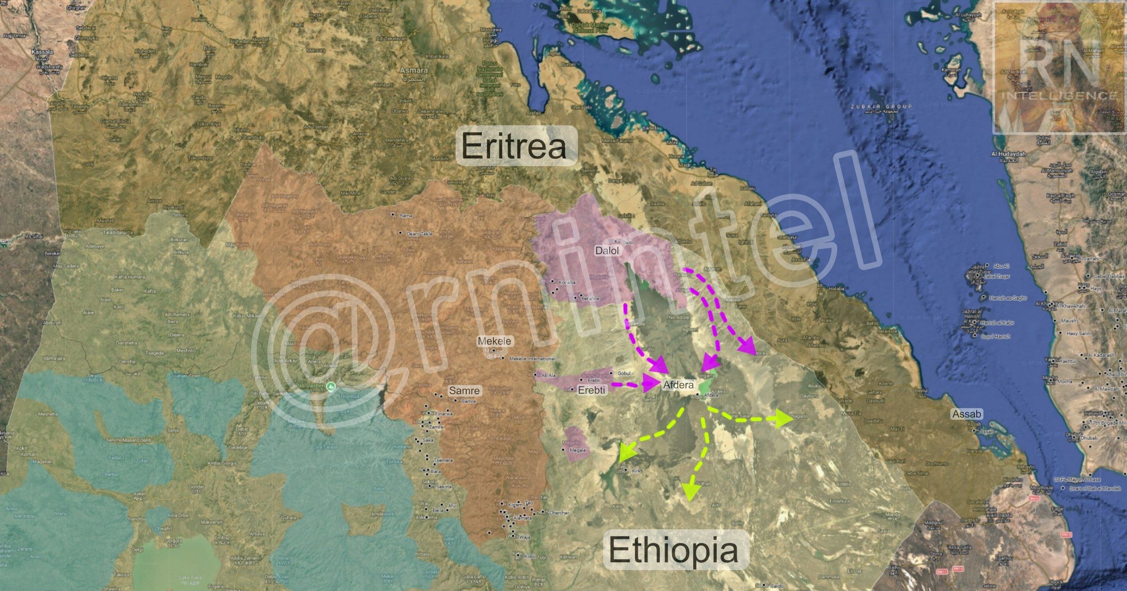 Äthiopien: ⚡️🇪🇹💥Die tigrischen Kräfte und die Rebellen ANURF hätten die Kontr... 2