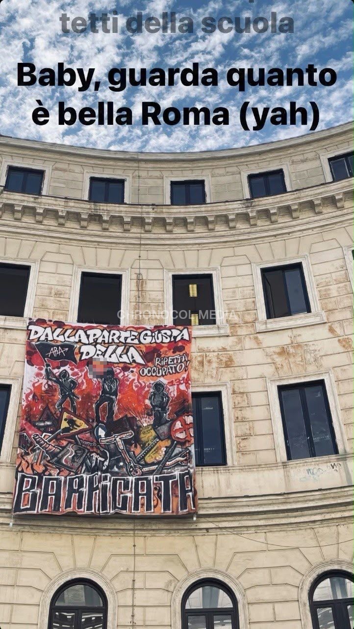 Proteste Caro Vita: ⚡️🇮🇹🔥A Roma stamattina sono stati occupato i licei Argan dopo 16 a... 3